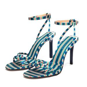 Zara - candy stripe heels